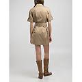 vestito corto a maniche corte w9153. 000. 8909 sand m