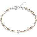 bracciale tennis aura acciaio cristallo collezione aura bianco