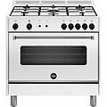 americana amn965gbv24 cucina a gas bianca 90 cm 5 fuochi forno ventilato a gas