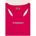 top sportivo con retro vogatore elasticizzato pink peacock donna large