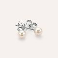 orecchini lobo gabrielle oro bianco perla d'acqua dolce collezione gabrielle oro bianco