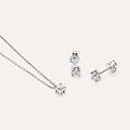 orecchini lobo punto luce firmamenti oro bianco diamante collezione firmamenti oro bianco