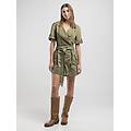 vestito mini stile trench