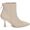 stivaletti panna tacco 8 cm