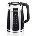 bollitore ek-dig. 028a 1 7l 2200w vetro acciaio inox termostato nero