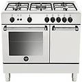 amn9p5gbv24 cucina con piano a gas 5 fuochi forno a gas 90 cm bianca