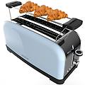 tostapane toastin' time 1500 blue doppia fessura 1500w acciaio blu