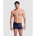 shorts da bagno uomo navy-soft green