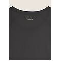 t-shirt corta con paillettes sul fronte nero donna large