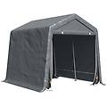 - tendone garage per auto moto e attrezzi in metallo e tessuto pe 280x240x240cm grigio