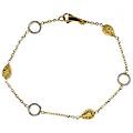 bracciale donna in oro giallo e bianco 803321724451