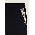 pantaloni in jersey con apertura tasche animalier black zebra animalier donna extra large