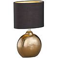 lampada da tavolo foro bronzo/nero altezza 39 cm
