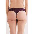 brasiliana senza cuciture in microfibra ultra light donna bordeaux taglia 4