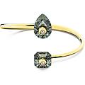 bracciale rigido numina taglio misto grigio placcato color oro l