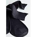 calze corte in cotone filo di scozia a coste uomo grigio taglia 42-43
