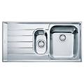 lavello 1 vasca e mezza (100 4x51 4cm) nex 251 sx neptune inox spazzolato 127 0059 717