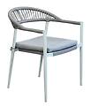 struttura in alluminio verniciato bianco o antracite schienale i 57 x 76 x 58 cm