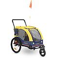 rimorchio per bici cabby l con due ganci l 155 x p 74 x h 103 cm / fino a 45 kg