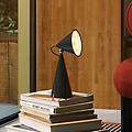 lampada led da tavolo a batteria pose antracite altezza 25 cm