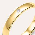 fede comoda 3. 1 mm oro giallo diamante collezione fede tradizionale 750/1000 oro giallo