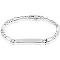 bracciale catena silver collection argento rodiato collezione silver collection bianco