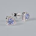 orecchini lobo jasmine oro bianco tanzanite diamante collezione jasmine oro bianco
