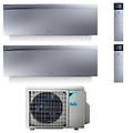 climatizzatore condizionatore dual split inverter serie 3 ftxj r-32 emura iii argento bluevolution
