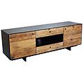 - pinus black porta tv in pino riciclato