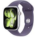 APPLE watch series 11 gps + cellular 46mm cassa alluminio argento con sport band viola nebbia s/m