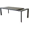 milanihome. it tavolo da giardino in alluminio allungabile 165/215x85 di desig taupe 165 x 75 x 85