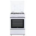 cucina gas 4 zone forno elettrico dl664ew white classe a (60x60x85cm)