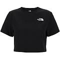 t-shirt crop ricamo logo