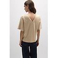 maglia manica corta kimono in elevated cotton donna naturale taglia l
