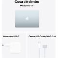 macbook air 13. 6'' m4 16gb 256gb ssd celeste laptop ultraleggero portatile