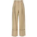 pantalone maxi risvolto