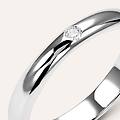 fede classica leggera 3. 2 mm oro bianco diamante collezione fede leggera 375/1000 oro bianco