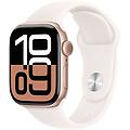 smartwatch watch series 10 gps 42 mm oled 64gb wifi gps caucciù s/m rosa
