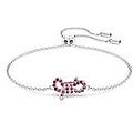 Swarovski Braccialetto Lifelong Bow Fiocco Rosa Placcato Rodio