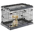 box pieghevole per cani superior nero cm. 75