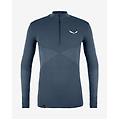 maglia intima zebru responsiv half zip blu scuro s