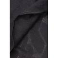 maglia scollo a barchetta treccia in ultralight con cashmere donna nero taglia m