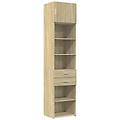- mobile sottile rovere sonoma 50x42 5x225 cm in truciolato