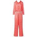 bluebella tabitha pigiama set lungo in raso luxe corallo/rosa