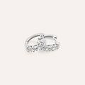 orecchini a cerchio diamotion oro bianco diamante collezione diamotion oro bianco