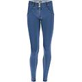 jeggings push up wr. up vita bassa superskinny clear jeans-yellow seams donna extra large