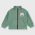 felpa mezzo collo da bambino verde taglia 12m