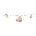 bracciale lady chic acciaio bicolore cuore e cristalli collezione lady chic argentato