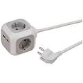 usb-charger 4-fold socket cube