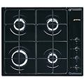 piano cottura 4 fuochi l 58. 5 cm s64sn nero griglie in acciaio smaltato